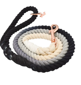Cotton Ombre Rope <b>Leash</b>~ Black <b>Leash</b> <b>Pet</b> Supplies Accessory Customized Colored Cotton Rope Handmade Dog <b>Leash</b> <b>Pet</b> <b>Leash</b> Set - Product Image 1