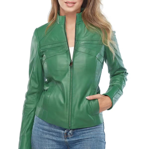 Chaqueta de cuero genuino para mujer que se adapta a cualquier tendencia de moda que ofrece comodidad y estilo de calidad para los looks de todos los días - Product Image 5