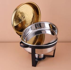 Plato de frotamiento moderno, cazuela personalizada, olla caliente de Metal, calentador de comida elegante, olla caliente para buffet para casas, fiestas, hoteles, uso de villas - Product Image 2
