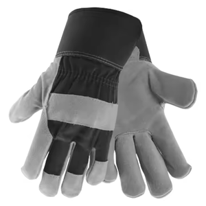 Guantes de trabajo de cuero dividido de piel de vaca de alta calidad, suaves y cómodos, guantes de seguridad para construcción, protección canadiense - Product Image 6
