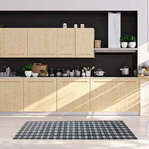 Tappeto Antifatica Moderno per Cucina 20 X 55 Lavabile a Quadri Buffalo in PVC PU Schiuma per Interni ed Esterni Bagni Uffici Studi - Product Image 4