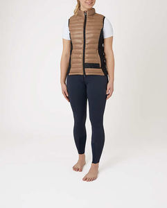 Chaleco acolchado ecuestre a medida con cuello en V, tela que absorbe la humedad, dobladillo elástico, elegante, Formal, cierre de botón, impermeable, a prueba de viento - Product Image 2