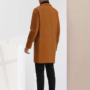 เสื้อเทรนช์โค้ทตัวยาวสำหรับผู้ชายเสื้อเทรนช์โค้ทสำหรับผู้ชายดีไซน์ใหม่มีสินค้าในสต็อก - Product Image 6