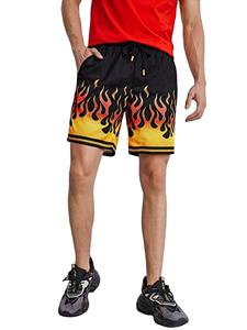 Shorts en maille sublimée 2026 pour homme – Nouveauté décontractée d'été, motif flammes, personnalisable, pour le sport et la mode - Product Image 2