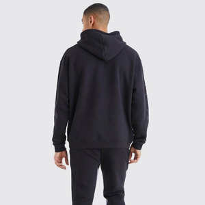 Chándal de algodón de invierno para hombre, el mejor producto, nuevo diseño, parches bordados con estampado apilado, chándales de talla grande de lana - Product Image 6