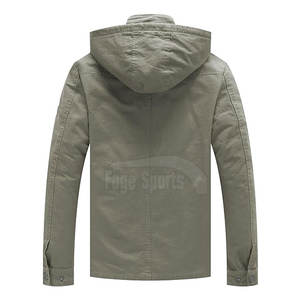 Vestes en toile 100% coton respirantes pour hommes, style streetwear, grandes tailles, imperméables et coupe-vent, fabriquées au Pakistan - Product Image 2