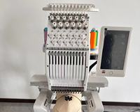 Machine à broder informatisée VMA Chine, mini, à tête unique, petite taille, personnalisée, haute qualité pour casquettes et t-shirts