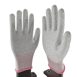 Guantes finos revestidos de PU Esd Palm para fabricar pantallas LCD y pantallas automotrices Guantes de mano antiestáticos - Product Image 1