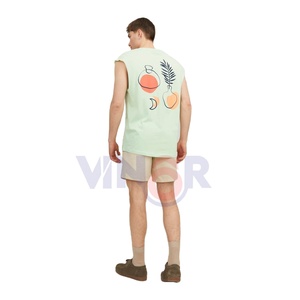 Wholesale 100% Cotton Sleeveless <b>Men's</b> Fitness <b>Tank</b> <b>Top</b> Blank Solid Vest for <b>Gym</b> Workout Digital Printing Shirt <b>Men</b> <b>Tank</b> <b>tops</b> - Product Image 3