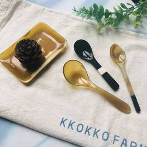 Plato de Cuerno Natural Ecológico de Vietnam, Plato de Servir de Tamaño Personalizado, Vajilla Rectangular para Queso, Sushi, Estilo Clásico - Product Image 1