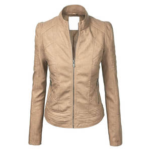 Vestes de moto de haute qualité en PU décontracté pour hommes OEM vente en gros Service col montant coupe-vent couvertures en cuir Style à la mode - Product Image 1