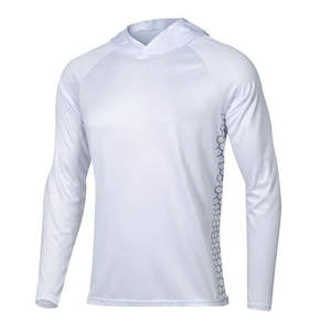 Sweat à capuche de pêche personnalisé avec logo, manches longues, polyester, séchage rapide, léger, pour l'extérieur, UPF50+, vente en gros de chemises de pêche - Product Image 3