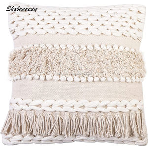 Wholesale Bohemian Ethnic Cushion Case Modern Cotton Throw Pillow Cover with Zipper Hand Woven Wedding Home Decor Fabric - Product Image 5