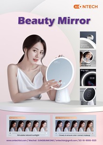 Specchio di bellezza Ontech di vendita caldo coreano trucco Smart Touchscreen trucco Bluetooth specchio di bellezza touch screen specchio - Product Image 4