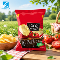 Sacs d'emballage alimentaire pour chips de pommes de terre, scellage arrière, laminés, résistants à l'humidité, à l'oxygène, à la lumière et à la graisse, vente en gros, personnalisables