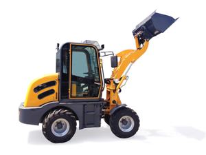 Mini-chargeuse compacte sur pneus avec cabine, moteur diesel 75 kW, 4x4, godet pour travaux agricoles et de chantier - Product Image 5