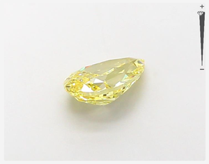 เพชรลูกแพร์1.02ct ตัดสีเหลืองแฟนซีมีความคมชัด VS1เพชรหลวมที่ปลูกในห้องปฏิบัติการสำหรับเครื่องประดับเพชร-ได้รับการรับรอง IGI - Product Image 4
