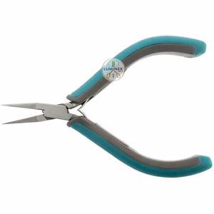 Modern Series Stainless Steel <b>Flat</b> <b>Nose</b> <b>Pliers</b> 4.75 Inches Long Lightweight for Jewelry Plating & DIY Bracelet Making - Product Image 3