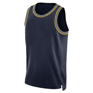 เสื้อกล้ามบาสเก็ตบอลเสื้อบาสเก็ตบอลเสื้อบาสเก็ตบอลพิมพ์ซับลิเมชันของผู้ชายทำจากโพลีเอสเตอร์ - Product Image 4