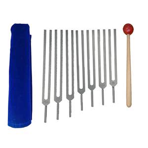 Ensemble de diapasons Fibonacci de haut niveau de 8 pièces avec activateur - Product Image 5