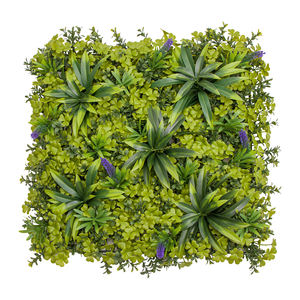 แผ่นผนังหญ้าพร้อมดอกไม้ป้องกันรังสียูวี12ชิ้นสำหรับรั้วเพื่อความเป็นส่วนตัว p283 - Product Image 4