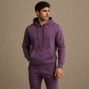 ชุดวอร์มมีฮู้ด DEMAIR SPORTS ผ้าหนา 460GSM ระบายอากาศได้ดี สไตล์ย้อมสีแบบ Acid Wash ผลิตในปากีสถาน รับผลิตตามแบบ สินค้าขายดี - Product Image 4