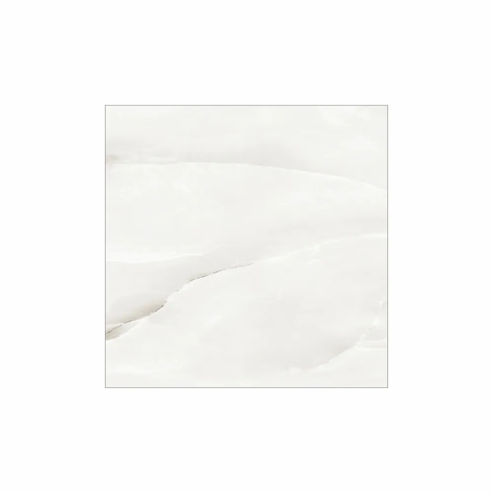 HAUTE SUR DEMANDE brillant Style moderne 600x600mm 60x60 cm couleur blanche Carreaux d'intérieur en porcelaine polie modèle no WHITE ONYX