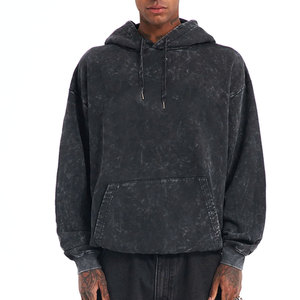 เสื้อฮู้ดซักกรดกรดมีฮู้ดผ้าฝ้าย100% ซักกรดแบบกำหนดเอง - Product Image 5