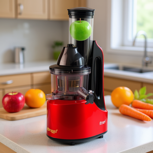 Extractor de Jugos Eléctrico ESTRACGO de 200W, Color Rojo Claro, para Frutas y Verduras - Product Image 3
