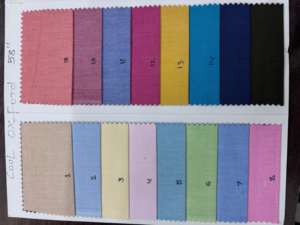 Tissu de chemise 100% coton, largeur 58 pouces, tissage uni, textile de haute qualité, tissu de chemise 100% coton - Product Image 4