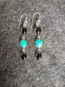 Fashionable Trendy Black Onyx Gemstone Handmade 925 Sterling <b>Silver</b> <b>Drop</b> <b>Earrings</b> Women Certified - Product Image 4