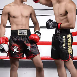 กางเกงขาสั้น MMA สำหรับผู้ชายกางเกงขาสั้นมวยไทยขาสั้นสำหรับผู้ชายกางเกงมวยแบบสั่งตัดโลโก้2025ได้ตามต้องการ - Product Image 6