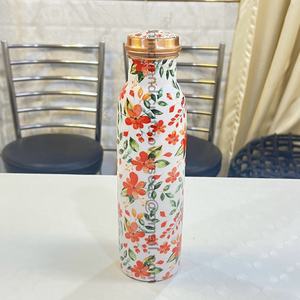 HHO CB1011 Botella de Cobre Puro de Alta Calidad de 1L con Acabado Mate, Minimalista, a Prueba de Fugas, con Revestimiento Anticorrosión, Forma Curva, Directa - Product Image 4