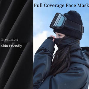 หน้ากากบาลาคลาวาผ้าพลัฌอุ่นๆ  รับสกรีนโลโก้  ระบายอากาศได้ดี ผลิตจากผ้าโพลีเอสเตอร์ 100% สำหรับกีฬาฤดูหนาว ตกปลา กิจกรรมกลางแจ้ง - Product Image 3