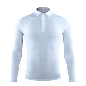 Polo à manches longues pour hommes, léger, respirant, FPS 50, séchage rapide, anti-UV, pour la pêche sportive en plein air, bambou - Product Image 1