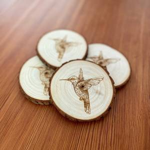 Rustic Resin Wood <b>Drink</b> <b>Coasters</b> Classic Style for Modern Tableware for Hospitality Industry Retail Stores for Export Markets - Product Image 1