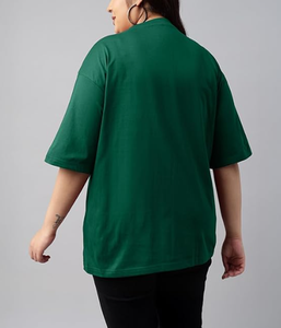 Precio de fábrica, camiseta de talla grande para mujer, camiseta estampada en color con diseño personalizado de tendencia para mujer, camisetas de gran tamaño para el verano - Product Image 5
