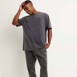 Venta al por mayor 2024 algodón orgánico hombres camiseta logotipo personalizado diseño OEM ODM ácido lavado en blanco camiseta - Product Image 6