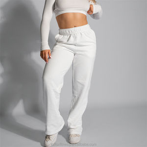 New Arrivals Cotton Print Logo Women's Sweatpants Joggers High Waist Sweatpants for Women Baggy Sweat Pants Casual Trouser - Product Image 3