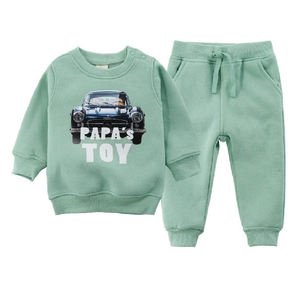 Dernier modèle de vêtements pour enfants pulls unisexe col rond à manches longues sweatshirts unis sans capuche pour enfants garçons filles - Product Image 1
