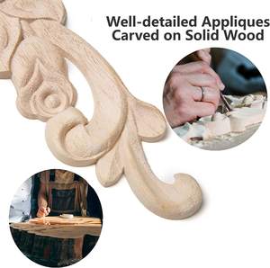 Hot Design Sculptures en bois modernes Onlays décoratifs et Appliques pour armoires de cuisine Garniture de meubles et cintres en bois - Product Image 6