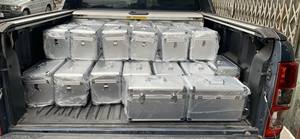 Top Choice for Storage Black/White Medical case <b>Metal</b> <b>corners</b>, luxurious chrome-plated locks and handles - Product Image 4