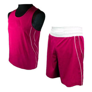 Ensemble de veste et short de boxe, uniforme de boxe 100% polyester, uniformes 2026, ensemble d'uniformes de boxe unisexe, confortable, de haute qualité, OEM - Product Image 1