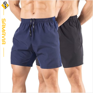 Shorts de course Bermuda pour homme personnalisés, respirants, à séchage rapide, pour l'entraînement athlétique, vêtements de sport, motif uni, style décontracté, poches - Product Image 1