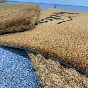 Alfombras de bienvenida de fibra de coco natural de forma personalizada con PVC antipolvo y de larga duración de fábrica de Vietnam forma personalizable - Product Image 2