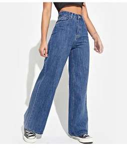 Pantalones Vaqueros de Mujer Holgados, Estilo Recto, Casuales, de Moda Urbana, Nuevos, Personalizados, a Buen Precio - Product Image 1