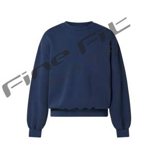 Doublé surdimensionné sweat basiques coton mélangé col rond polaire pull hiver chaud pull pour hommes unisexe à manches longues plaine - Product Image 1