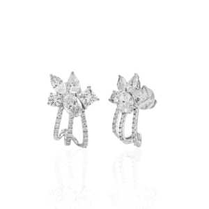 Pendientes de Moda con Diseño Vintage de 4.50 Ct para Mujer en Oro Blanco de 14K con Diamantes Cultivados en Laboratorio - Product Image 2