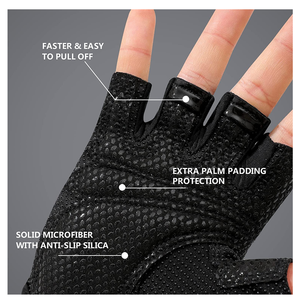 Gants d'entrainement Logo personnalisé pour hommes, pour sport, Gym, entraînement, Fitness, haltérophilie, nouvel arrivage - Product Image 4