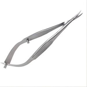 Instrumentos de microcirugía oftálmica de titanio Tijeras quirúrgicas corneales derecha/izquierda Fuente de alimentación manual - Product Image 1